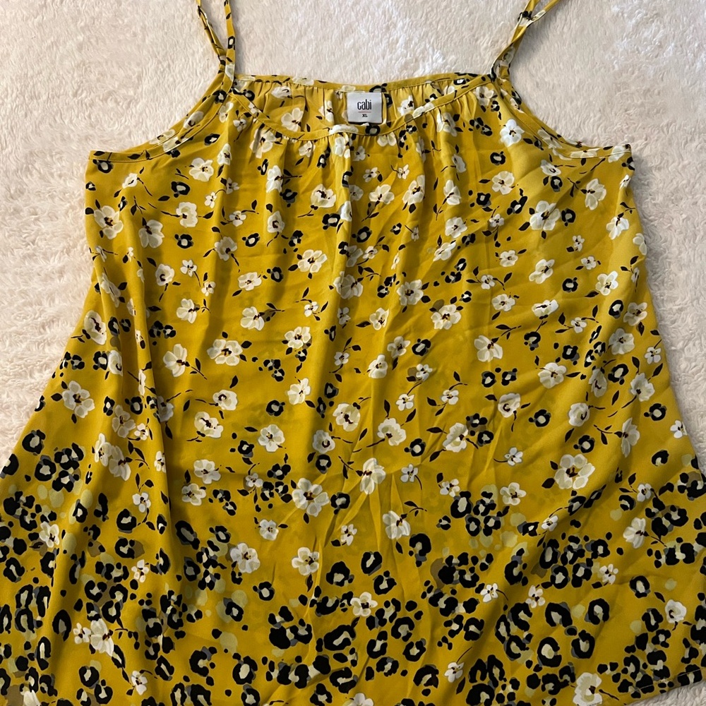 Ladies NWT CAbi | Couple Cami in Leopard Flower Cami | Style 5735 | Size XL
